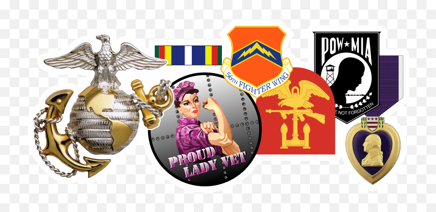 Military Decals U0026 Military Stickers - Made In Usa Largest Marine Emoji,Military Logo
