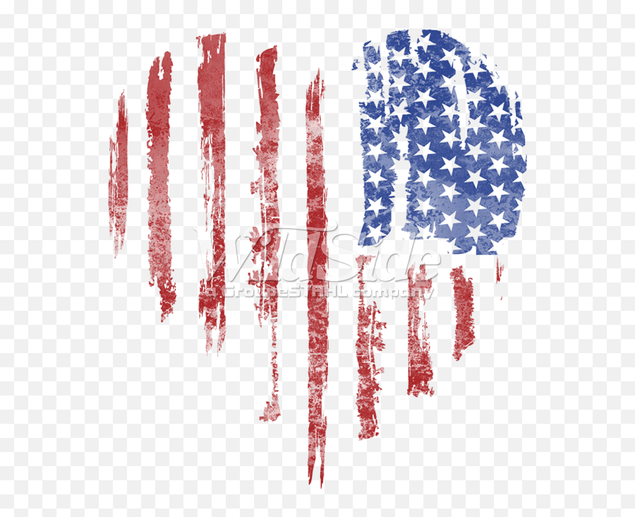 American Flag Heart Vertical - Free American Flag Heart American Flag Going Vertical Emoji,U.s.flag Clipart