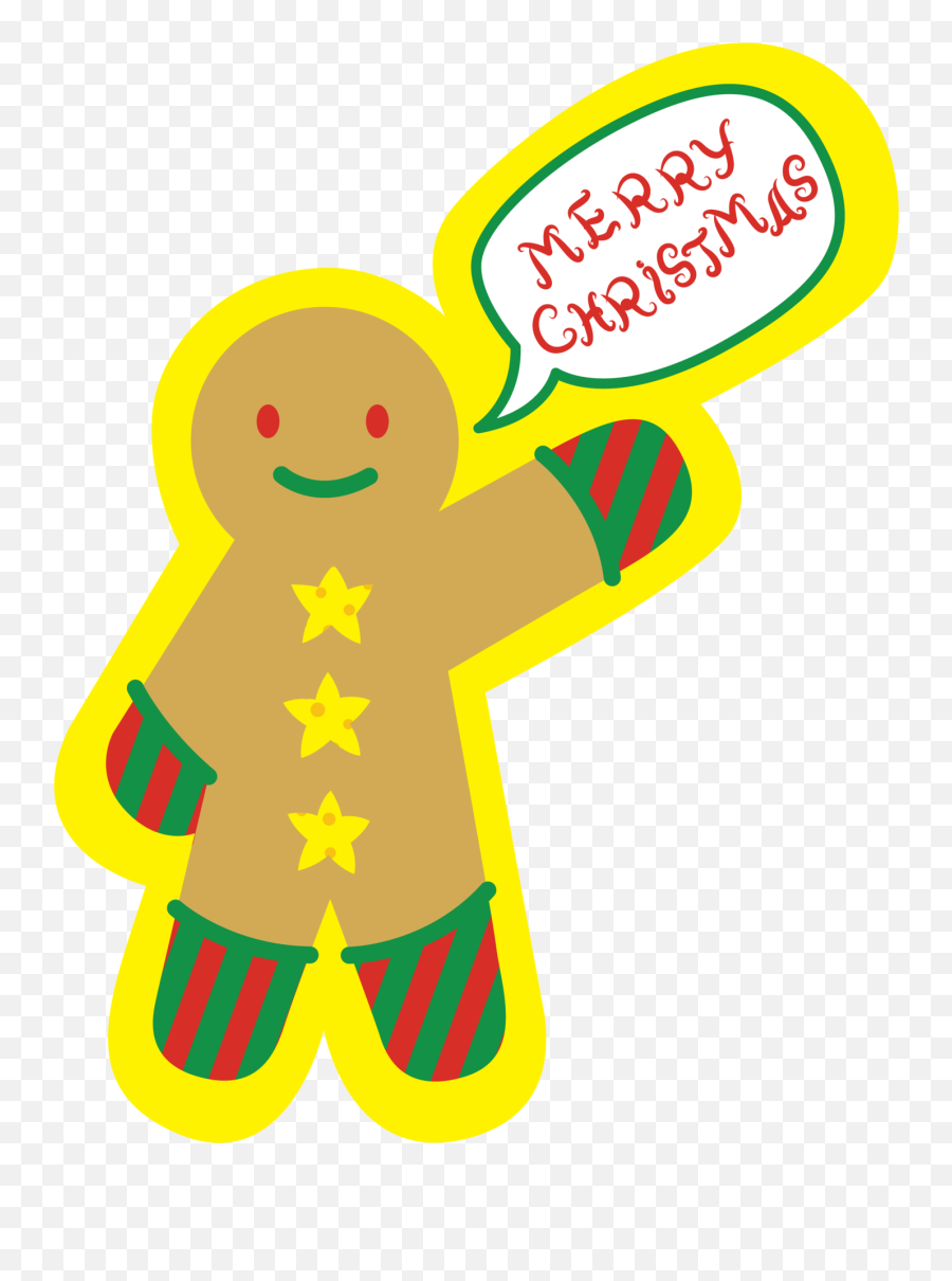 Ginger Bread Man Emoji,Christmas Day Clipart