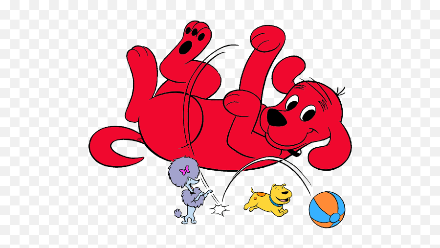 Clifford The Big Red Dog Clip Art Cartoon Clip Art - Clipart Clifford The Big Red Dog Emoji,Dog Bone Clipart