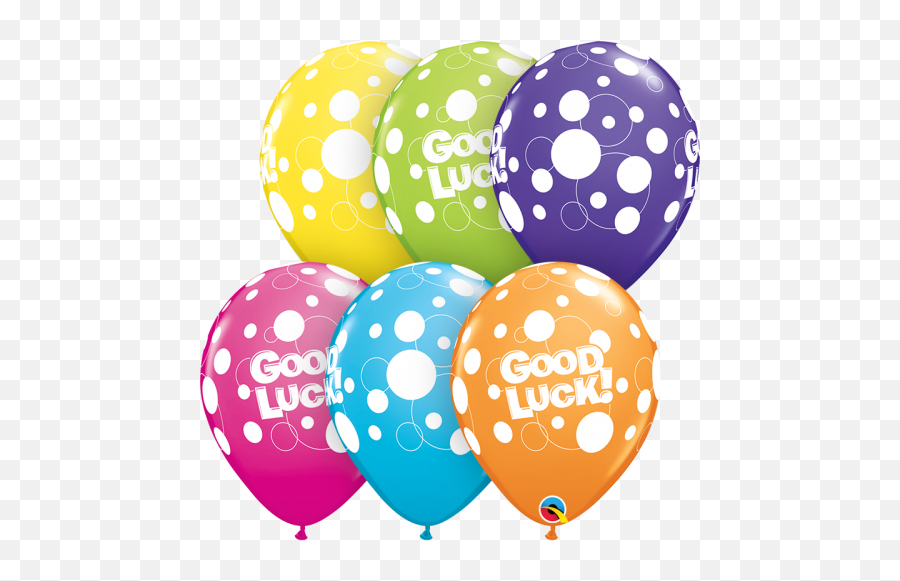 Qualatex Latex Round Balloon Good Luck Hico Distributing Emoji,Good Luck Clipart