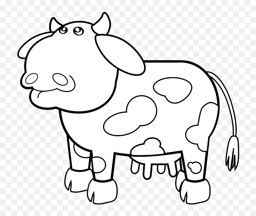 Cow Outline Clipart - Clipart Suggest Emoji,Cow Face Clipart Black And White