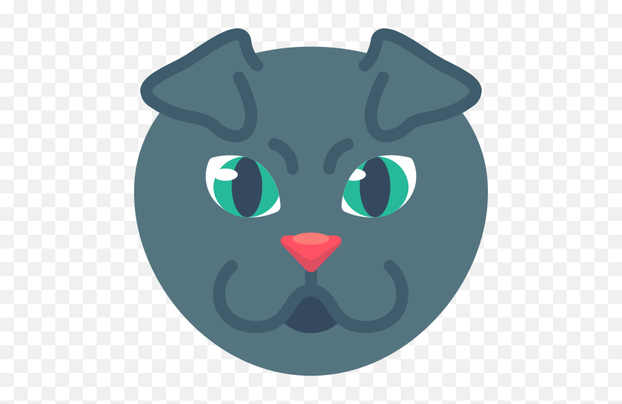 Fold Ear - Free Animals Icons Emoji,Cat Ears Clipart
