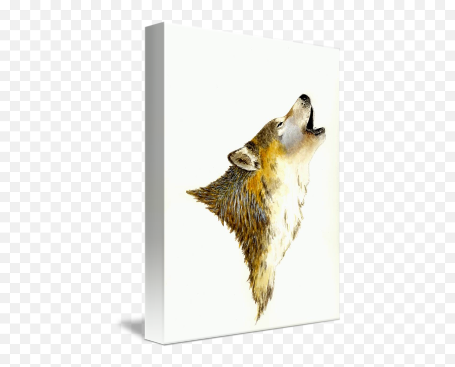 Howling Wolf By Michael Vigliotti Emoji,Wolf Howling Png