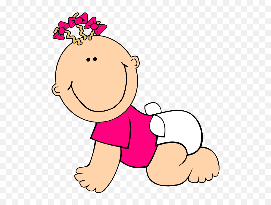 Baby Diaper Clipart Free - Clipart Of Baby Girl Emoji,Diaper Clipart