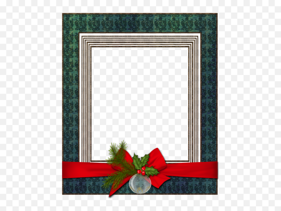 Blue Transparent Christmas Photo Frame With Christmas Ball Emoji,Transparent Christmas Borders