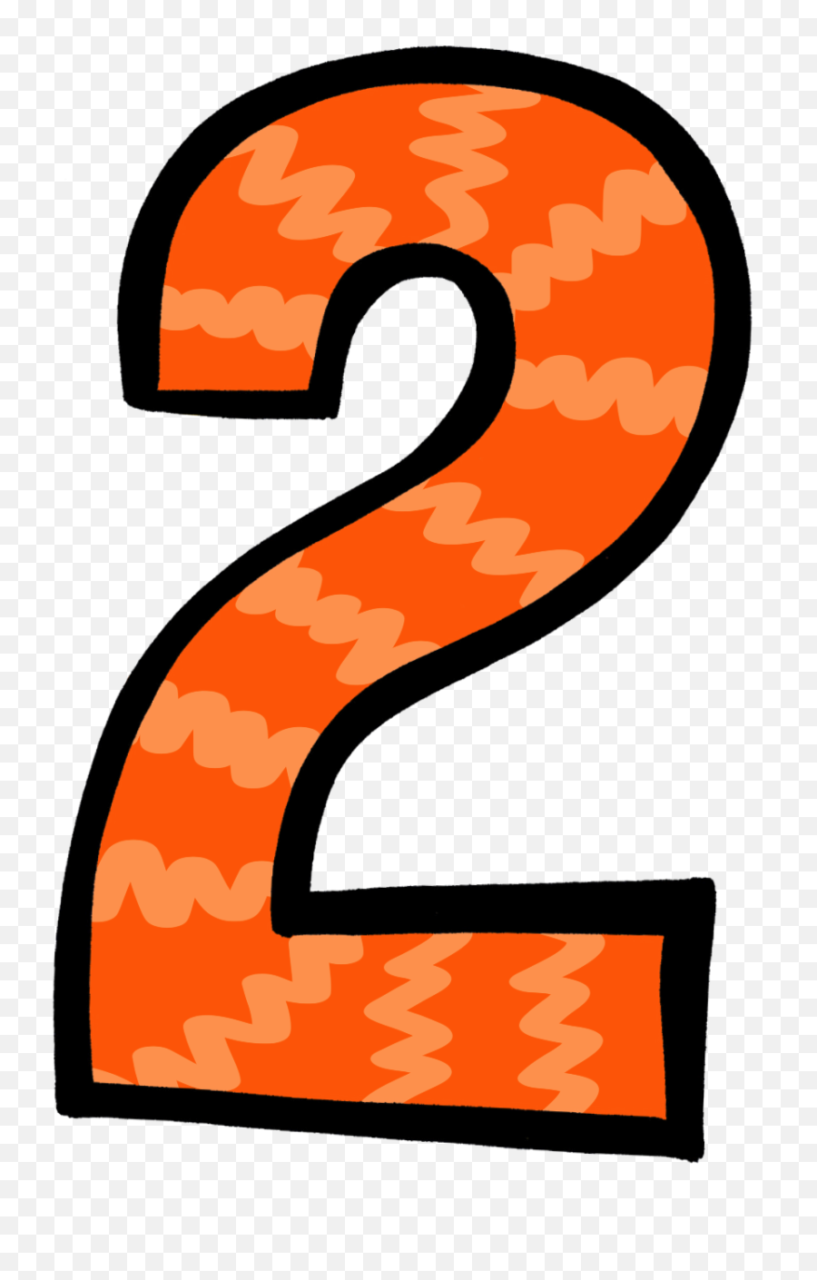 Number 2 Clipart Orange Picture 1753896 Number 2 Clipart - Clipart Number 2 Transparent Background Emoji,Number 2 Clipart