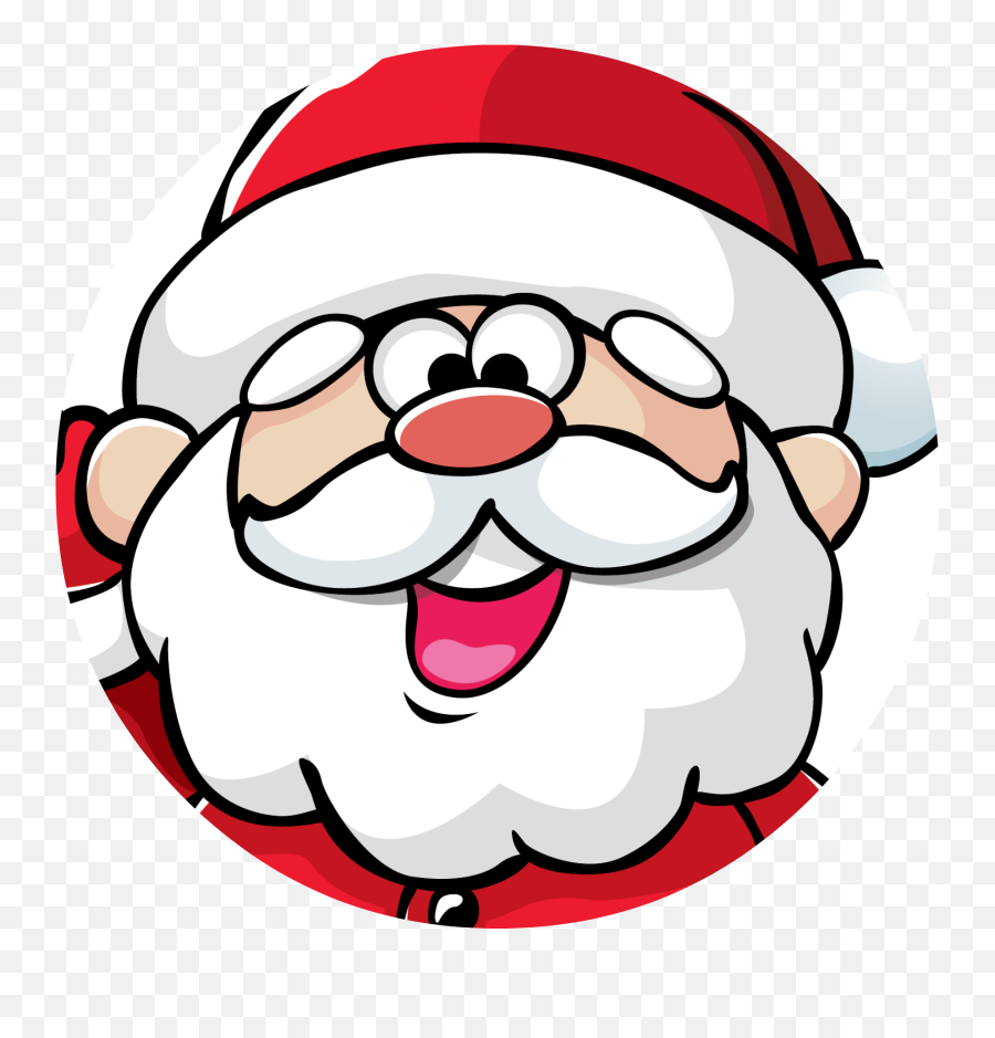 Santa Face - Santa Claus Face Clipart Png Emoji,Santa Face Clipart