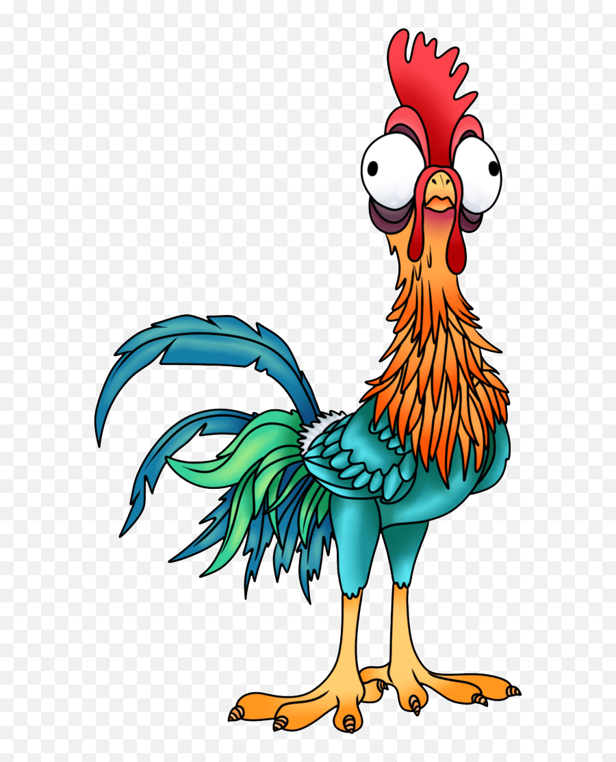 Hei Hei The Chicken Transparent - Hei Hei Moana Dibujo Emoji,Chicken Transparent