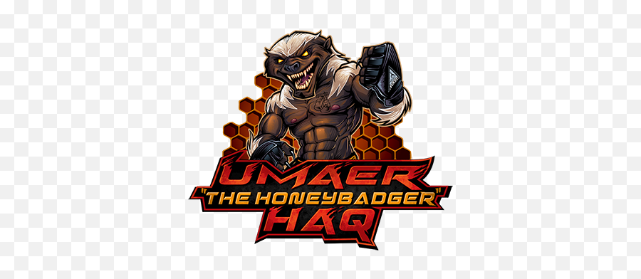 Honey Badger Haq Fights - Honey Badger Mma Logo Emoji,Badger Logo