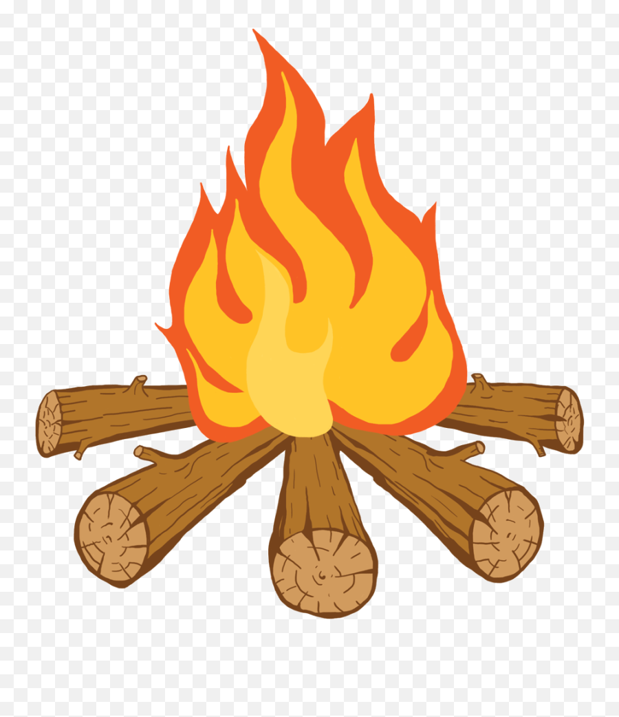 Clipart Fire Campfire Clipart Fire - Wood Fire Clipart Png Emoji,Campfire Clipart