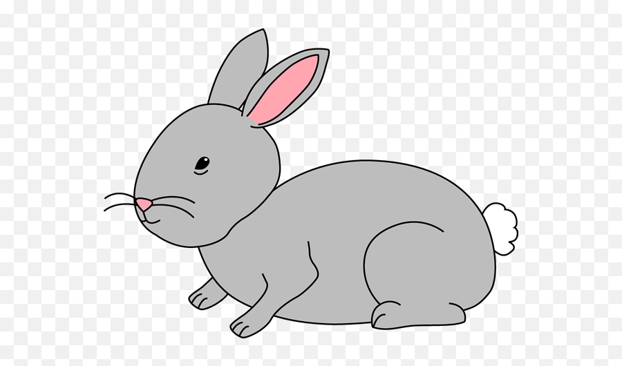 Moving Bunny Clip Art Bunny Rabbit - Cartoon Clipart Rabbit Emoji,Bunny Clipart Black And White
