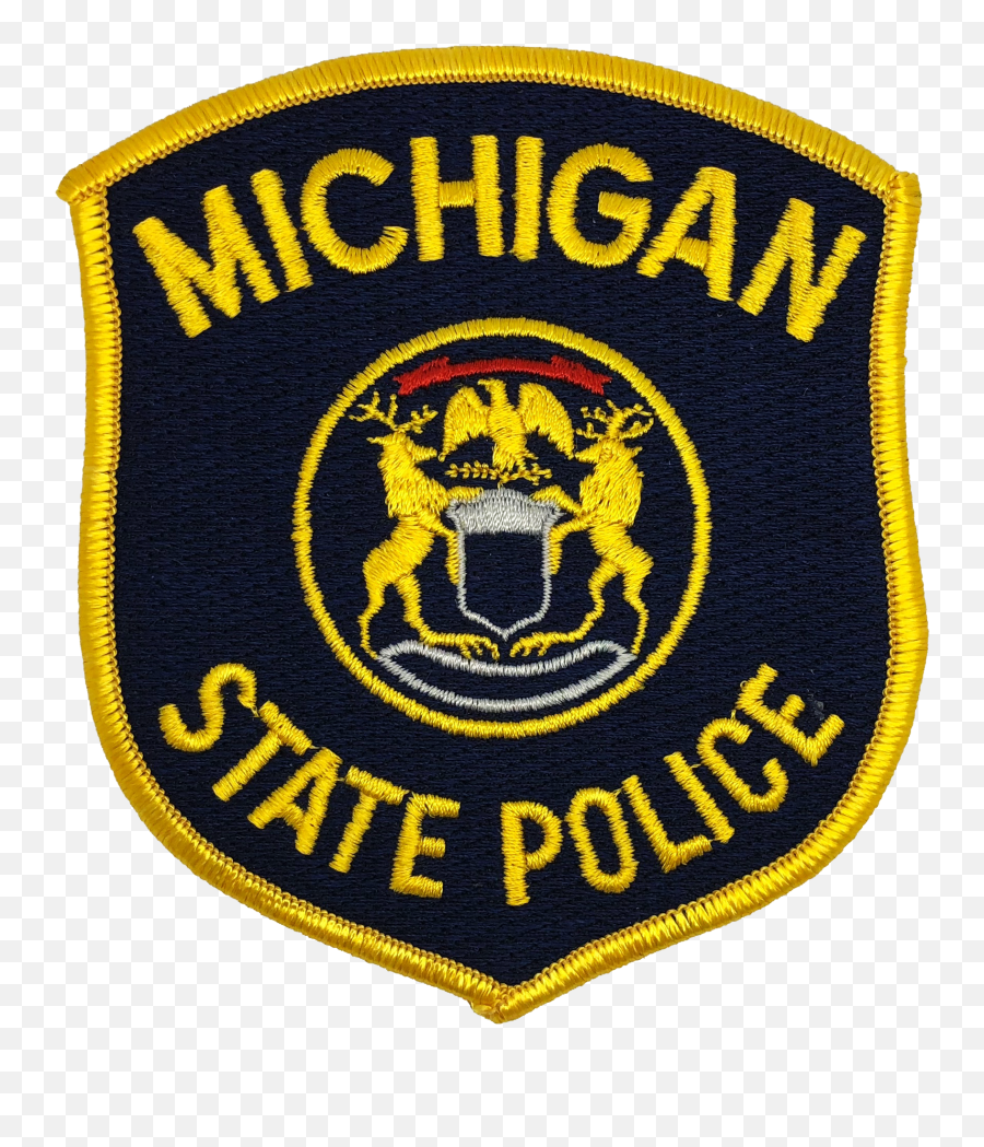 Michigan State Police Shoulder Patch Emoji,Michigan State Logo