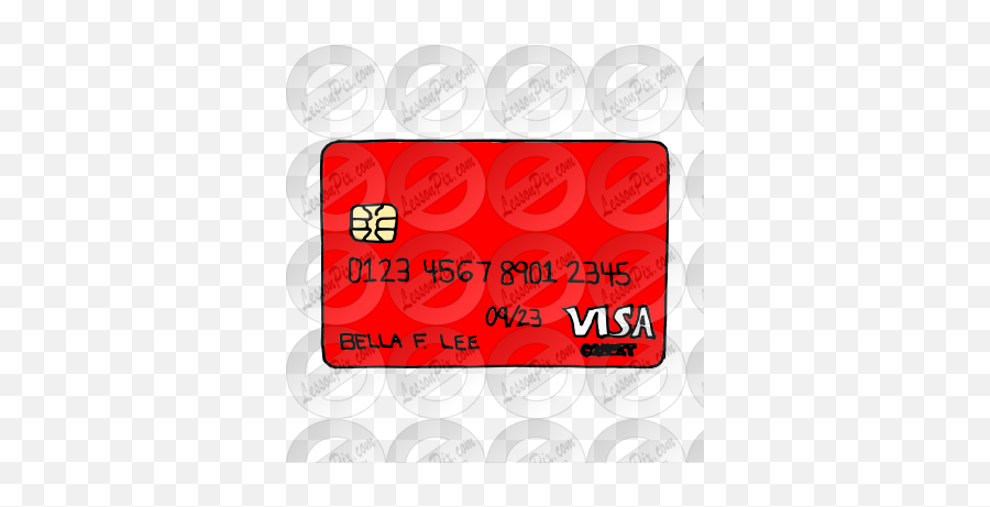 Credit Card Picture For Classroom Therapy Use - Great Dot Emoji,Card Clipart