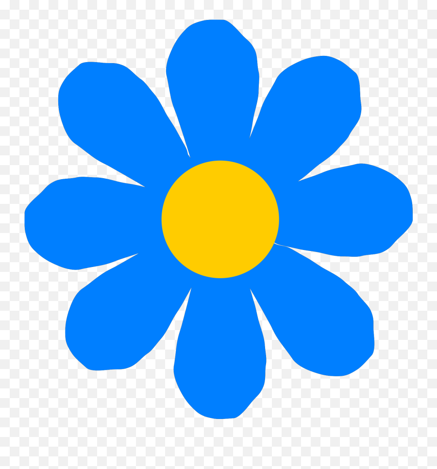 Pretty Flower Cliparts - Rosa Blumen Clipart Png Download Blue Flower Clip Art Emoji,Pretty Clipart
