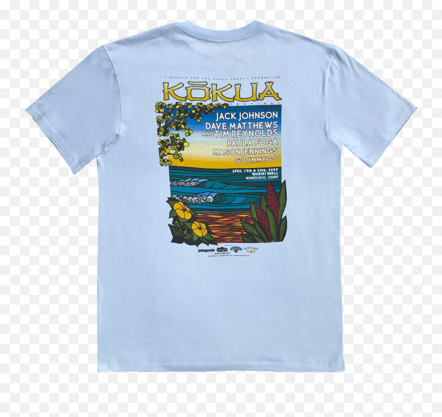 Unisex Kkua Festival 2008 T - Shirt Kokua Festival Kokua Emoji,Patagonia Logo T Shirts