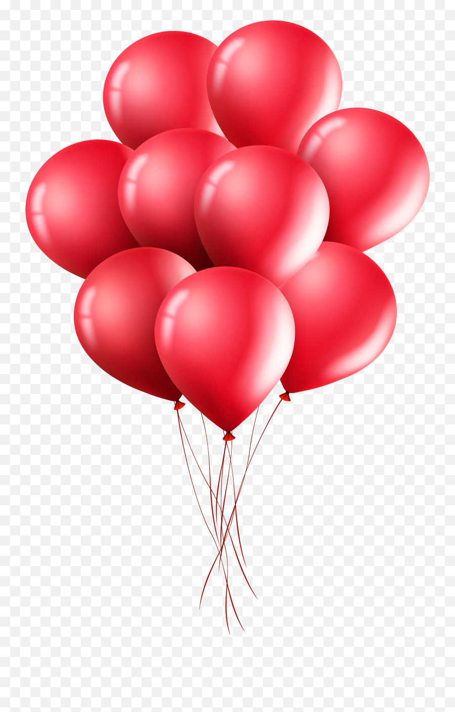 Red Balloons Clipart - Red Balloons Png Emoji,Balloon Clipart