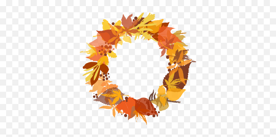 Fall Wreath Png Png Image Emoji,Fall Transparent Background
