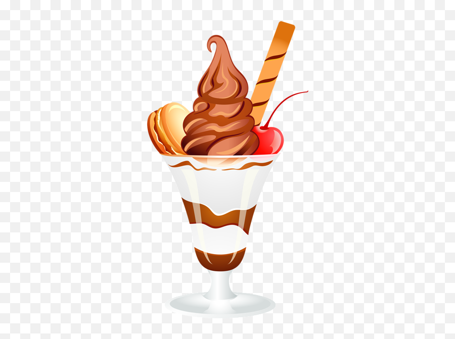 Chocolate Ice Cream Sundae Png Clip Art Image Fruit Sketch - Chocolate Ice Cream Sundae Clipart Emoji,Chocolate Clipart