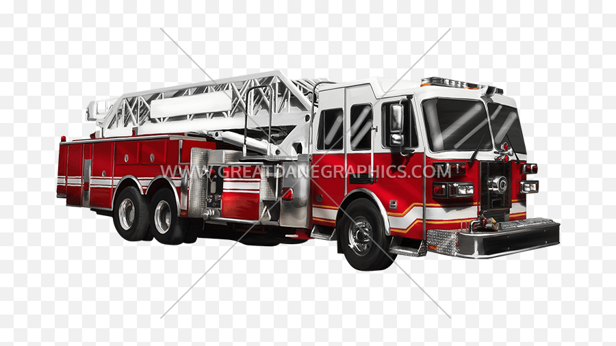 Fire Truck Red Engine Production Ready Artwork For T - Shirt Emoji,Fire Truck Ladder Clipart