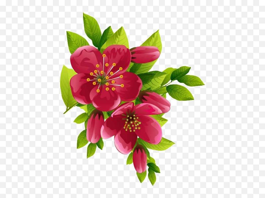 Download Hd Fleurs - Transparent Background Flower Transparent Background Spring Flowers Png Emoji,Flower Transparent Background