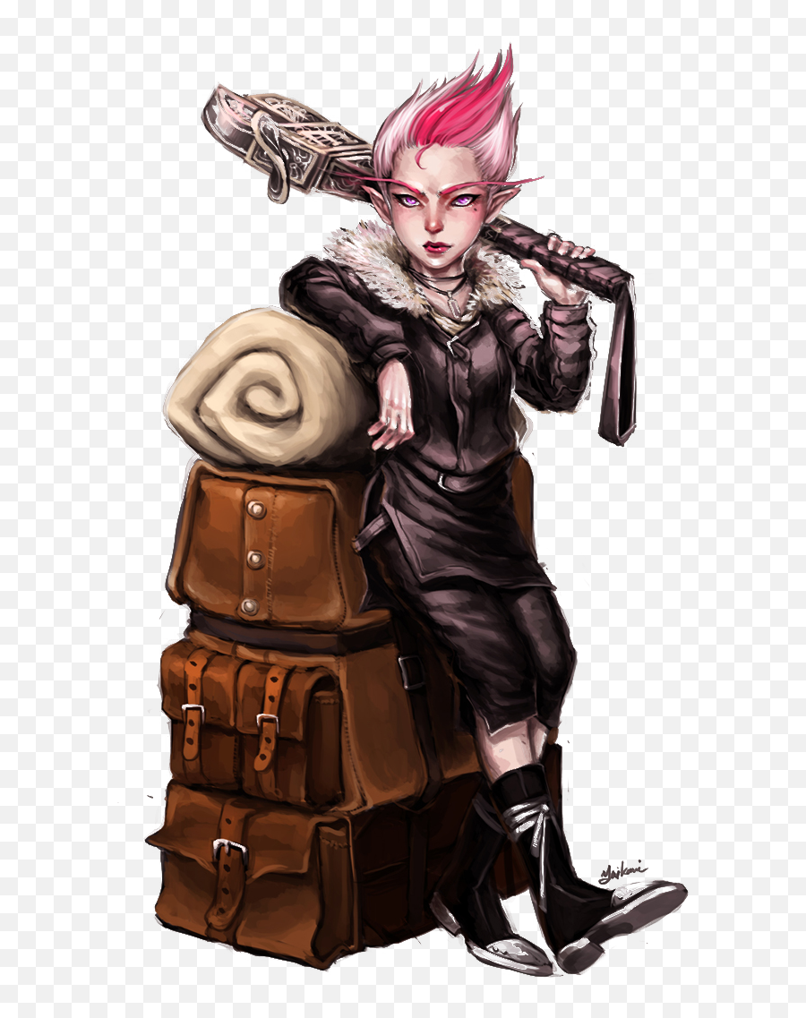 Pathfinder Female Gnome Png Image With - Gnome Dnd Emoji,Gnome Png