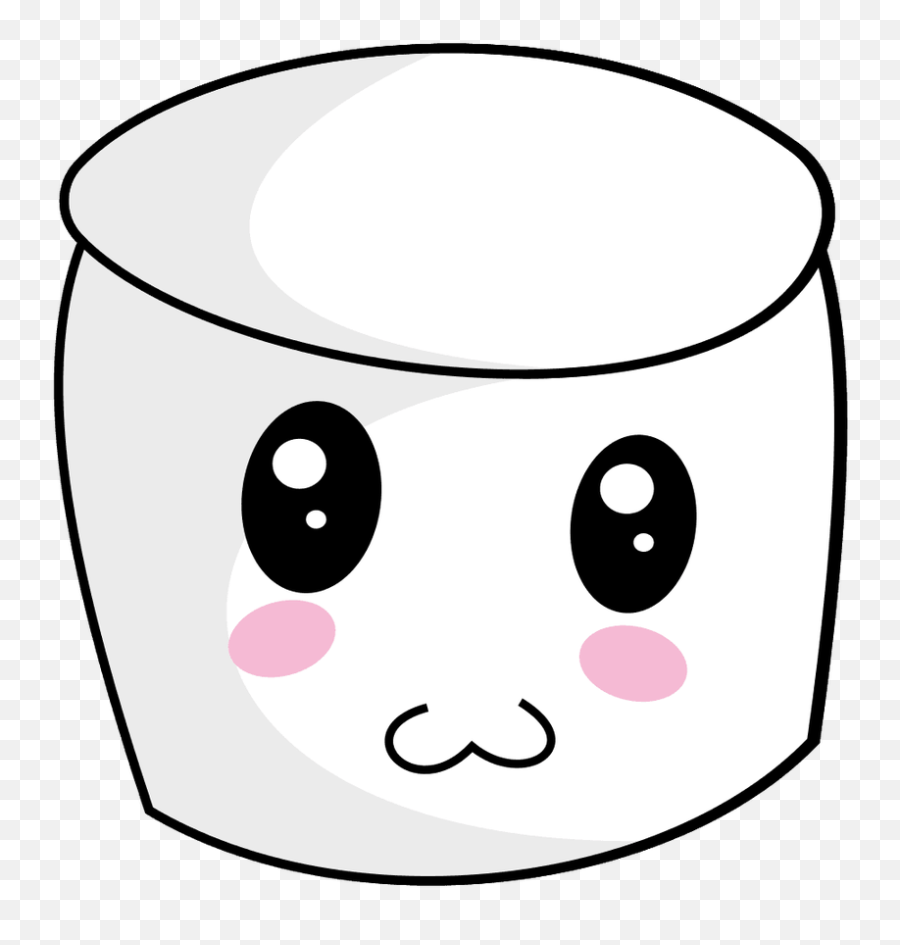 Png Files Clipart - Cute Marshmallow Cartoon Emoji,Marshmallow Clipart