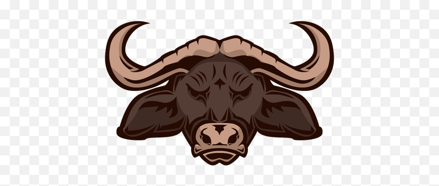 African Buffalo Head Logo - Buffalo Head Logo Transparent Emoji,Buffalo Logo