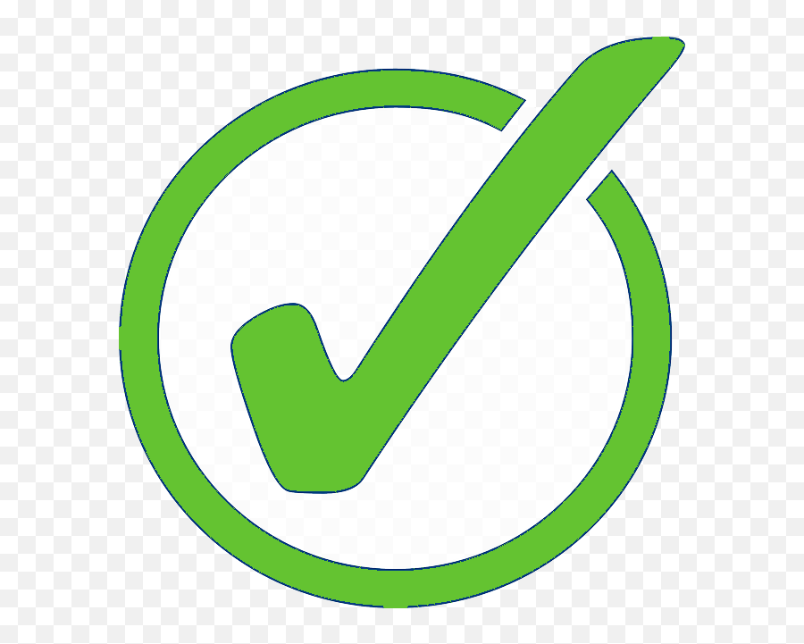 Checklist Box Clipart Check Mark - Circle Green Tick Png Emoji,Green Check Mark Png
