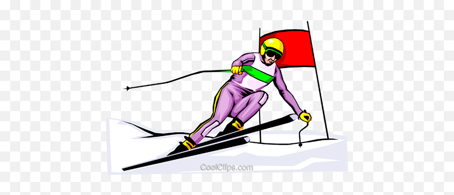 Skier Royalty Free Vector Clip Art - Ski Boot Emoji,Skiing Clipart