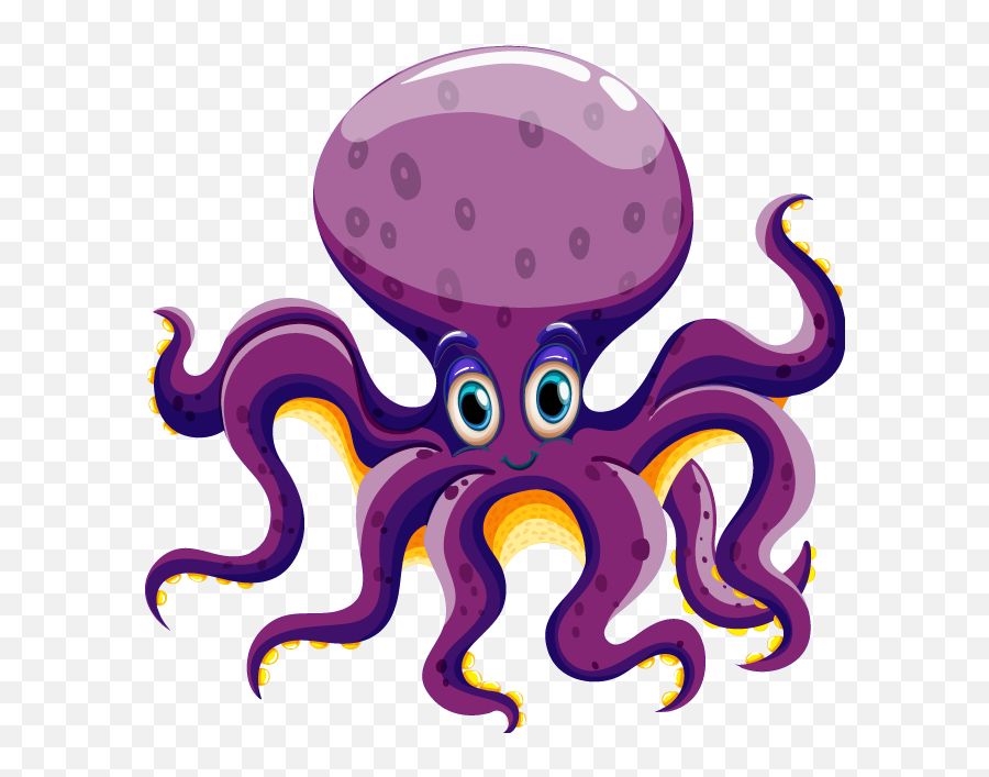 Octopus Clipart Alike - Clipart Cartoon Sea Animals Emoji,Octopus Clipart