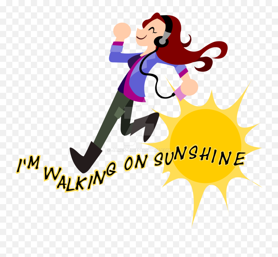Charlie Bradbury I M On Sunshine By - Walking On Sunshine Cartoon Walking On Sunshine Emoji,Sunshine Clipart