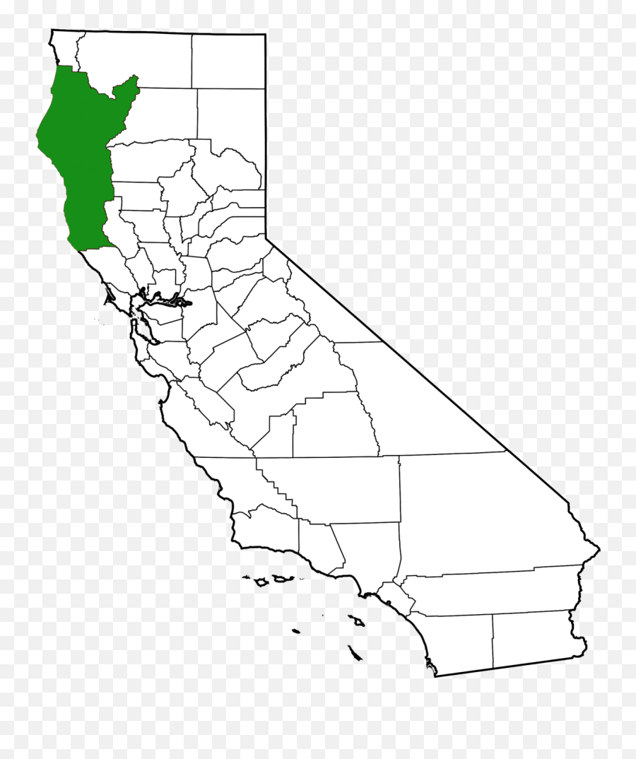 Emerald Triangle - Wikipedia Emerald Triangle California Emoji,California Map Png