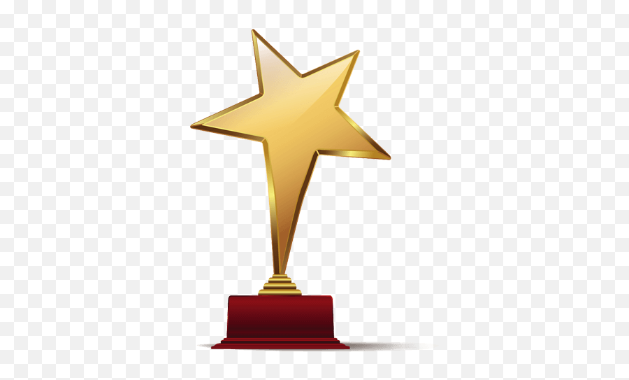 Gold Star Trophy Png Transparent Png - Png Format Star Trophy Png Emoji,Award Png