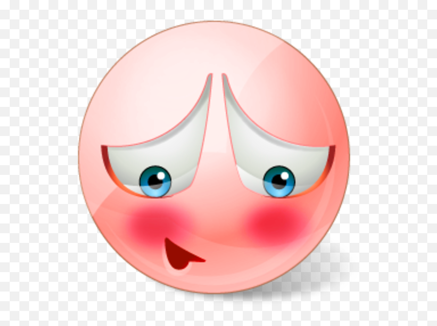 Smiley Clipart Shy - Red Face Embarrassed Emoji Blush Clipart,Smiley Clipart