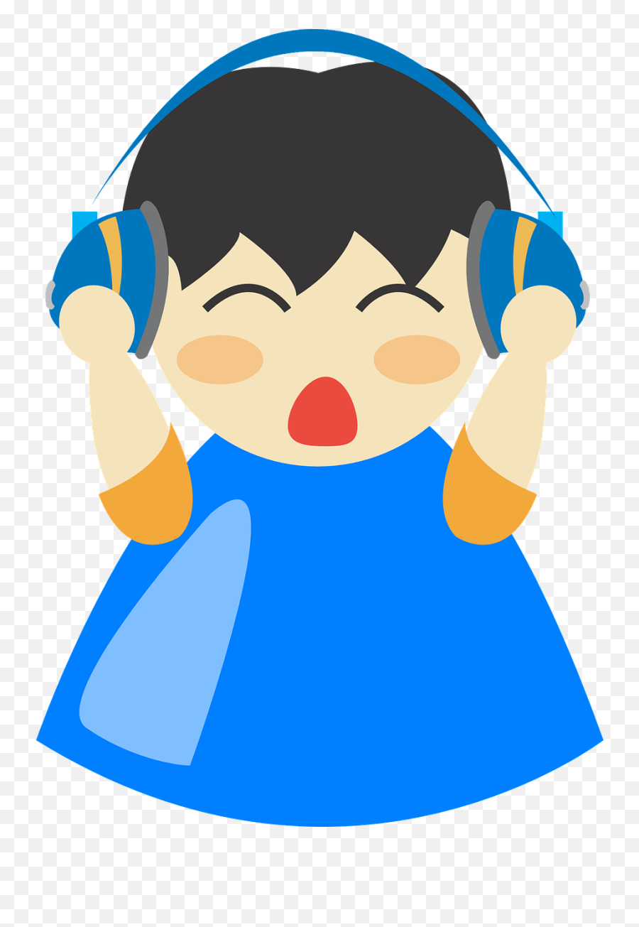 Scream Png - Boy With Headphones Clipart 4696485 Vippng Broken Headphones Clipart Emoji,Headphones Clipart