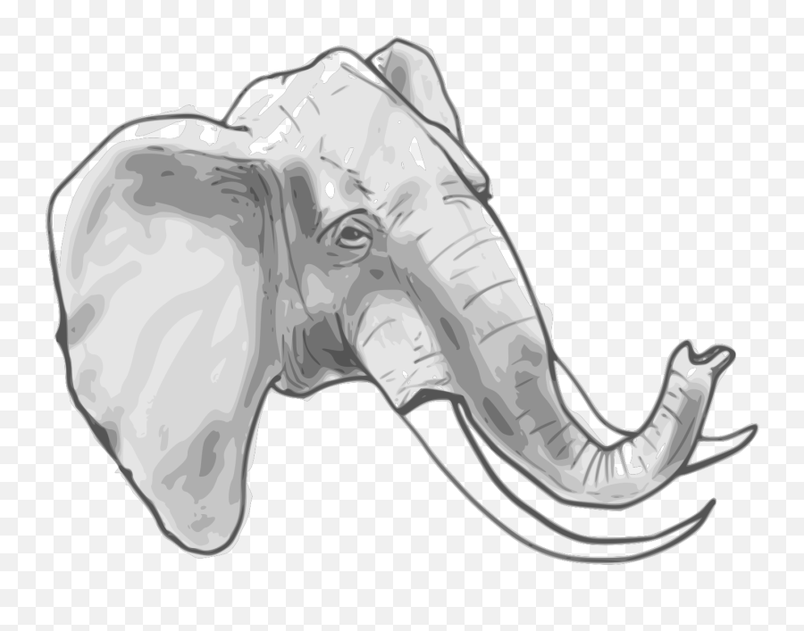 Elephant - Vector Graphics Emoji,Elephants Clipart