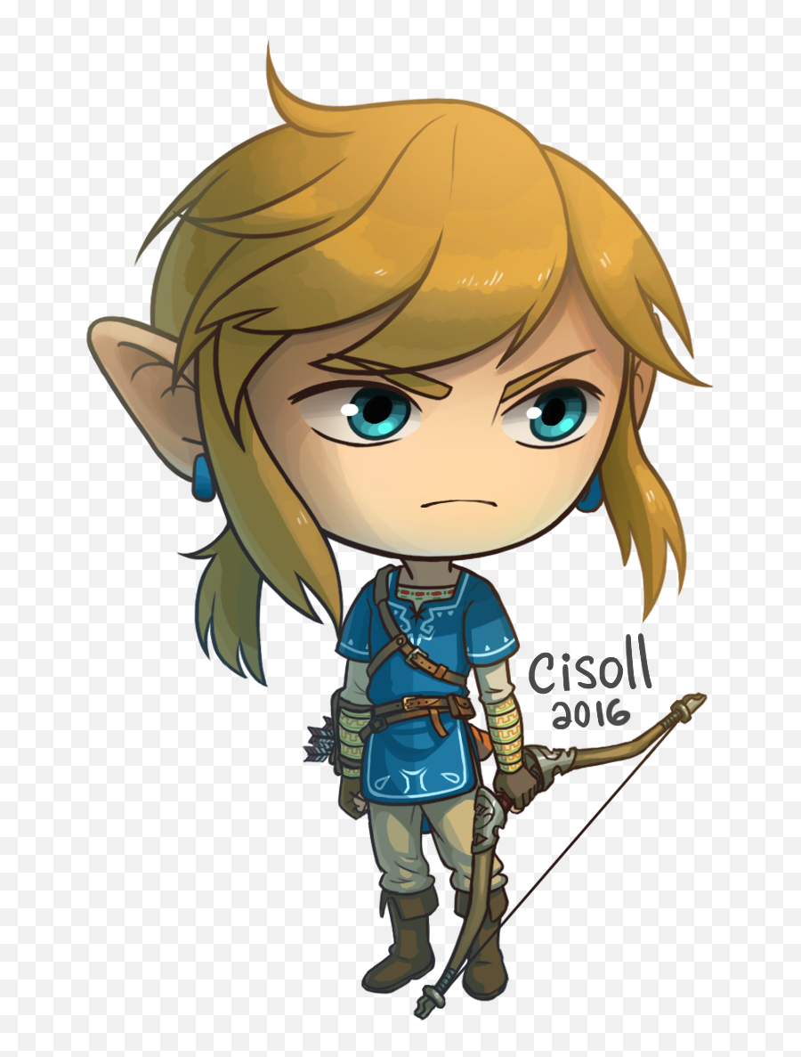 My Sticker Of The New Link From Breath - Fictional Character Emoji,Breath Of The Wild Link Png