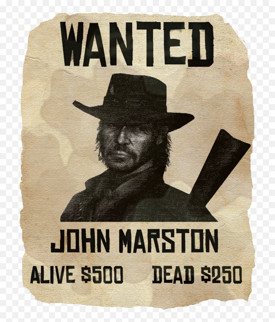 Png Images Pngs Wanted Wanted Poster 15png Snipstock - John Marston Red Dead Redemption Sticker Emoji,Wanted Poster Png