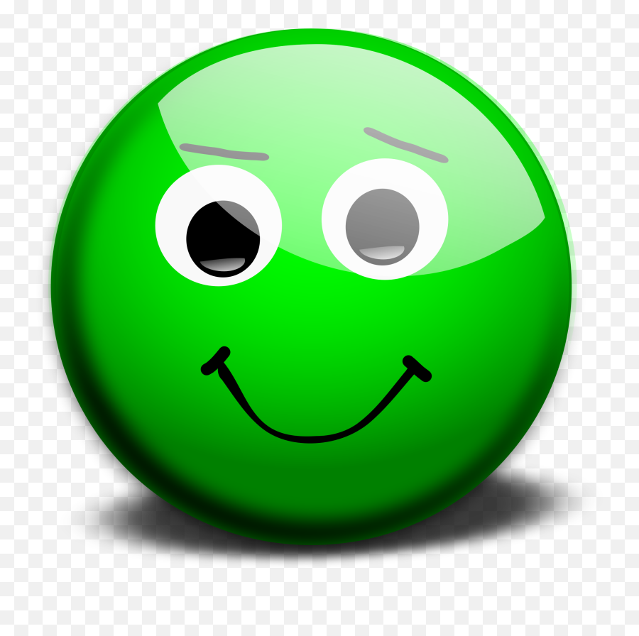 Green Smiley Face Clipart - Best Emoji Dp For Whatsapp Green Happy Face,Smiley Face Clipart