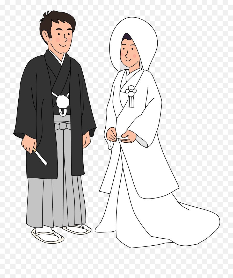 Japanese Wedding Bride Groom Clipart Free Download Emoji,Groom Clipart