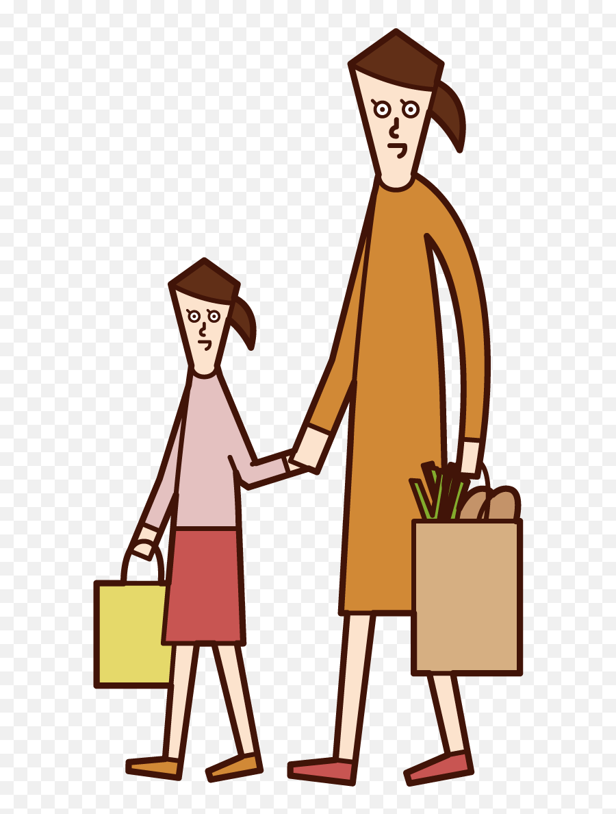 Illustration Of A Shopper Woman Free Illustration Emoji,Helping People Clipart