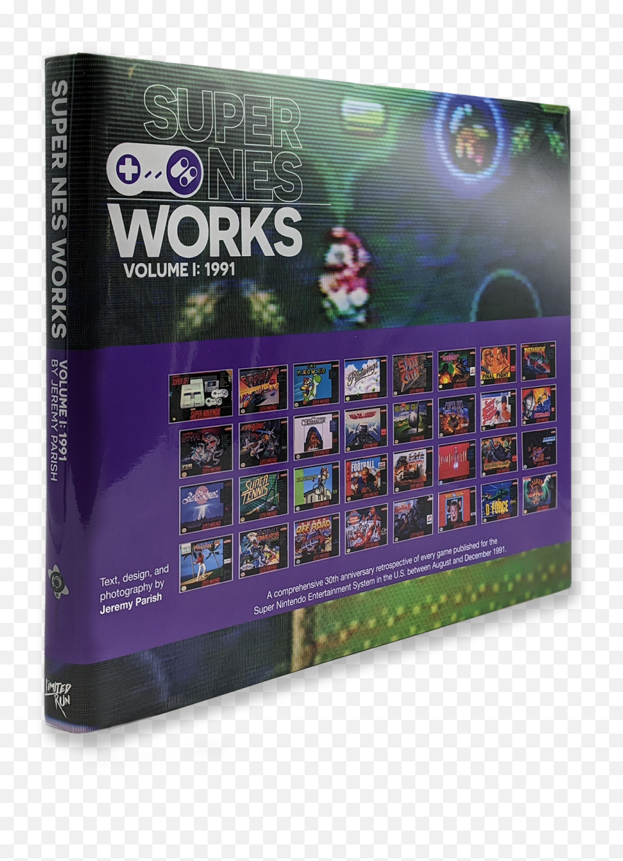 Super Nes Works Vol I Hardcover Book U2013 Limited Run Games Emoji,Super Nintendo Entertainment System Logo