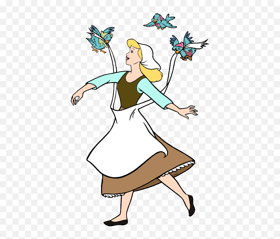 Castle Clipart Cinderella Bird - Cinderella And The Birds Transparent Cinderella Birds Emoji,Disney Castle Clipart