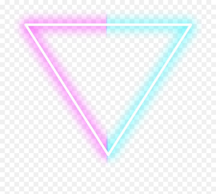 Download Triangle Blue Glow Light Shape Cool - Neon Png For Vertical Emoji,Neon Png