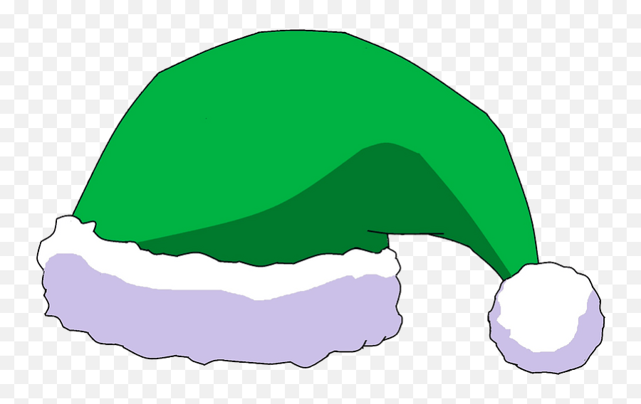 Green Santa Hat Clipart - Transparent Green Santa Hat Emoji,Santa Hat Clipart