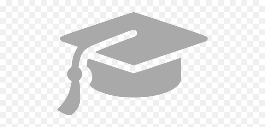 Dark Gray Graduation Cap Icon - Graduation Cap Icon Png Emoji,Graduation Cap Transparent