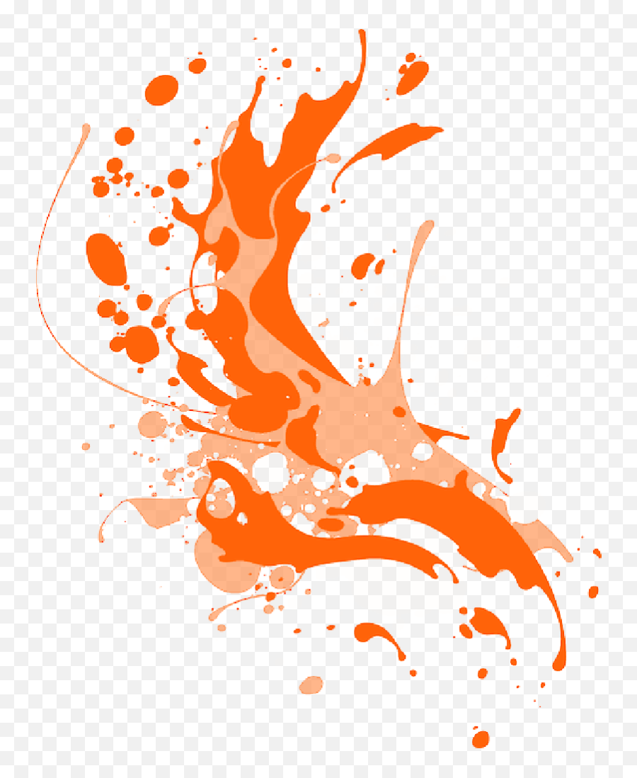 Ink Splash - Green Paint Splash Png Transparent Png Paint Splatter Vector Orange Emoji,Splash Png