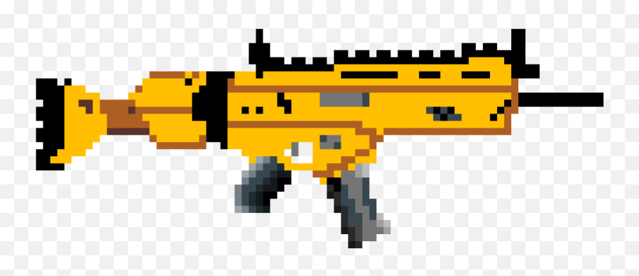 Download Art Weapon Yellow Royale - Fortnite Pixilart Emoji,Pixel Png