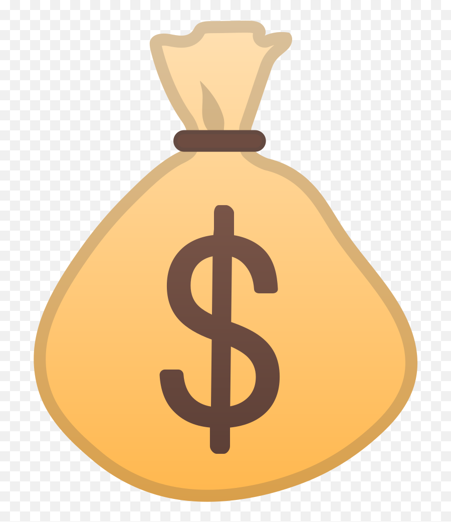 Golden Bag Of Money Clipart Transparent - Money Bag Icon Png Emoji,Money Clipart